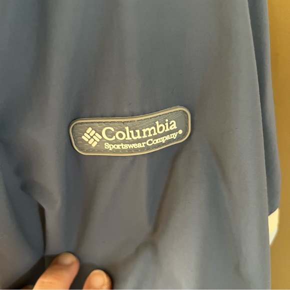 Columbia Sportwear Company Size Medium Windbreaker Blue White - Picture 3 of 6